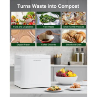 CROWNFUL Smart Waste Kitchen Composter with 3.3L Capacity, Turning Food Waste to Compost, Electric Compost Bin, Compost Machine