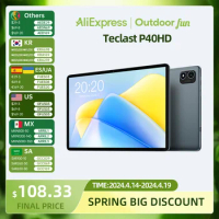 Teclast P40HD Android 13 Tablet 10.1“ FHD 8GB RAM 128GB ROM Unisoc T606 8-core Widevine L1 Type-C 4G LTE GPS 6000mAh Dual Camera