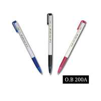 特價優惠【史代新文具】O.B 200A  0.5mm 自動中性筆 藍/黑/紅