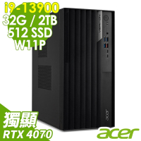 ACER VM8715G 商用工作站(i9-13900/32G/2TB+512G SSD/RTX4070_12G/700W/W11P)