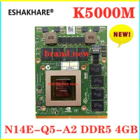 Quadro K3000M K4000M K5000M 5000M Vedio Graphics Card N14E-Q5-A2 GDDR5 4GB With X-Bracket For Dell Precision M6600 M6700 M6800