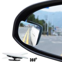 2pcs/set Adjustable HD Glass Convex Car Motorcycle Blind Spot Mirror for Parking Rear View Mirror