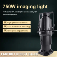 750w Image Light Hot Halogen Lamp HPL575W/750W Zooming Imaging Profile Spot Light TV Studio