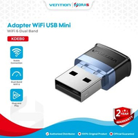 Vention Adapter WiFi 6 Dual Band USB Mini Dongle Receiver For PC Laptop - KDEB0