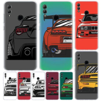 Japan JDM Sports Cars Comic Cover For Huawei Honor 10 Lite 9X 9 8S 8X 8A Phone Case Y5 Y6 Y7 Y9S P Smart Z 2019 2021 50 1020i Co