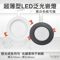LED崁燈 9公分散光崁燈 附快速接頭/黑色崁燈/省電崁燈/白殼/黑殼