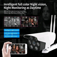 CCTV Wifi V380 Outdoor waterproof Anti Air Terdapat 2 Mode saat malam: Infrared / LED Lampu Colourfu