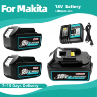 DDF487 For Makita 100% Original 18V Rechargeable Battery DTD173 DTW700 DGA404 DGA404 Replaceable LED