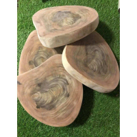 เขียง  Stone Wood Cutting Board, Large Size (J) # The Cutting Board Does Not Mold. # There Is No Cut