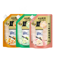 【Lenor 蘭諾】衣物芳香豆/香香豆 1300ml 補充包(雪松梔子花/清晨草木/甜柔麝香)