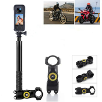 New for Insta 360 x3 One X2 Motorcycle Bicycle Bike Handlebar Mount Invisible Monopod Accessories for Insta360 GoPro Camera