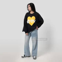 DREW HOUSE INFINITE LOVE BOXY BLACK CREWNECK XL