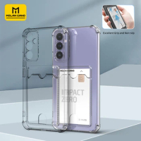 Clear Shockproof Soft TPU Wallet Case For Samsung Galaxy For Samsung S24 S23 S22 S21 Ultra Plus S20 FE Note Card Holder Pocket
