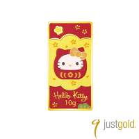 【Just Gold 鎮金店】Hello Kitty 開運達摩金條 10g