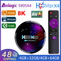 Smart Android Tv Box H96 Max X4 Amlogic S905X4 Android 11 2.4G 5G Wifi BT4.0 Media Player TV Set Top Box