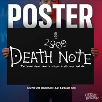 Poster Death Note Rule Book Page Aesthetic Hiasan Dinding Kamar Unik Dekorasi Dinding Minimalis Kere