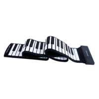 88 Keys Roll up Flexible Piano Electric Hand Roll Piano Keyboard Silicone for Travel Holiday Gift Recording Gifts Programming