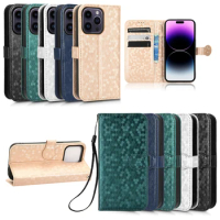 Mosaics Case For VIVO Y02 Y02A Y35 Y22 Y22S V27 S16E V27E X80 Pro 2022 MY World Flip Phone Cases Card Holder Wallet Stand Cover