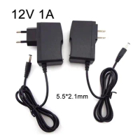 18650 Lithium Battery Charger Power Supply Adapter AC 100-240V to DC 12.6V 1A 5.5*2.1mm US EU Plug