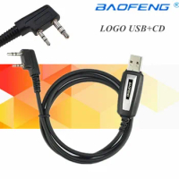 2pcs Baofeng usb Programming Cable+CD for cable Baofeng UV-5R/5RA,UV3R Plus,baofeng-888S,wln kd-c1, h777 tyt th-uv8000d