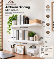 AMBALAN DEKORASI DINDING Lebar 20cm, Tinggi 4cm, Panajng bervariasi 180x20x40 PUTIH