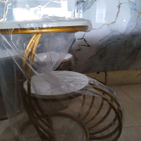 meja sudut keong coffe table