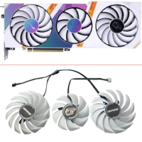 NEW 3PCS White 85mm 75mm 4pin Cooling Fan For Colorful RTX 3060 3070 3080 3060Ti iGame Ultra OC RTX3060 RTX3070 RTX3080 RTX3060