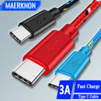 Maerknon USB Type C Cable Data Sync USB Charger Cable For Samsung S22 Huawei Mate60 Pro Xiaomi Phone Cables Data Cord TypeC Wire
