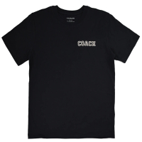 【COACH】簡約品牌LOGO燙印棉質個性短T恤(海軍藍)