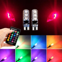 LED Car Interior Ambient Light Remote Control Decoration Auto Roof Wireless Car Light Interior Foot Remote
