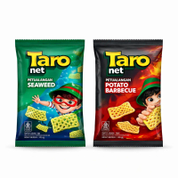 CrunchySpot Taro Snack Jagung Varian BBQ & Seaweed Renyah Isi 12 pcs – Snack Jagung Gurih