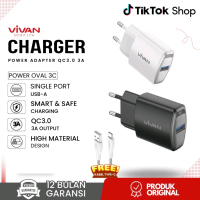 Vivan Power Oval 3A Batok Adaptor Charger Original