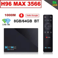 20pcs 4GB 32GB 8GB 64GB 2.4G 5G Wifi BT4.0 USB3.0 1000M 8K Google Voice Youtube Rockchip Android 11 Smart TV Box H96 MAX Rk3566