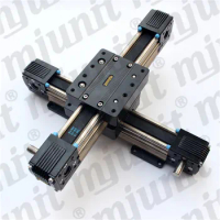 mjunit customized belt linear module cross slide guide rail automatic XY axis slide rail customized length timing belt linear