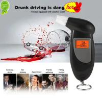 Professional Alcohol Tester Digital Breathalyzer LCD Display Breath Analyzer Portable Alcohol Detection Device For Drivers