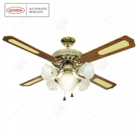KIPAS ANGIN GANTUNG UCHIDA 52IN/5 LAMPU TIPE CEF-103
