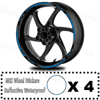 Pelekat Roda Motosikal Reflektif Pelekat Rim Pita Jalur Kalis Air Aksesori untuk Honda MSX 125 Grom1