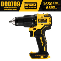 DEWALT DCD709 1/2in Brushless Cordless Compact Hammer Impact Drill Driver Electric Screwdriver 20V Power Tools 1650RPM