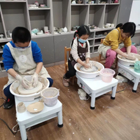 陶藝拉坯機成人兒童專業陶藝設備淘吧教學家用變速手工轉盤拉胚機