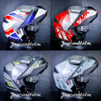 HELM SMK GULLWING MOTIF | MODULAR - Helmet Motorcycle