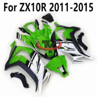 For Kawasaki ZX10R Bodywork Cowling Green White Gradient Printing ZX10 R ZX 10R 2011 2012 2013 2014 2015 Full Fairing Kit