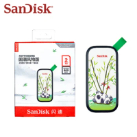 Newest SanDisk E30 Panda Edition Portable SSD Compact and portable 2TB USB 3.2 Gen 2 Read speed up to 800MB/s Encryption PSSD