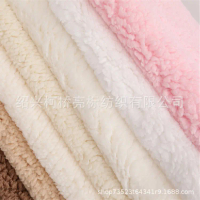 2026 In Stock Single-Sided Cotton Fleece Lamb Fleece Imitation Cotton Fleece Large Grain Cotton Flee