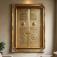 Hiasan Dinding Kaligrafi Pintu Ka'bah Jeglok Kuningan Asli 145x95cm. Eksclusive