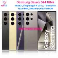 Samsung Galaxy S24 Ultra S928U1 256GB 512GB 1TB ROM 5G Mobile Phone Dynamic LTPO AMOLED Snapdragon 6.8" 200MP&amp;50MP 12GB RAM eSim