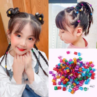 50pcs Colorful Hair Beads for Braids African Dreadlock Accessories