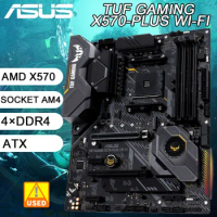 X570 Motherboard ASUS TUF GAMING X570-PLUS (WIFI) AM4 4×DDR4 128GB PCI-E 4.0 M.2 SATA III ATX For AMD 3rd/2nd Gen AMD Ryzen cpu