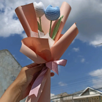 buket tulip rajut | buket wisuda | hadiah wisuda | gift | kado lucu