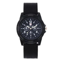 Men's watch 2021 new ultra-thin canvas casual simple waterproof quartz watch non-mechanical men's watch