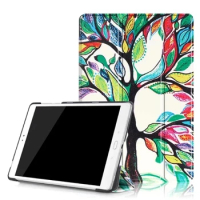 3 in 1 Luxury Stand Folding Smart Print PU Leather Cover New For 2016 Asus ZenPad 3S 10 9.7 inch Z500M Tablet Case+Film+Pen